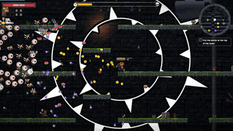 Surviving a swarm of pink enemies